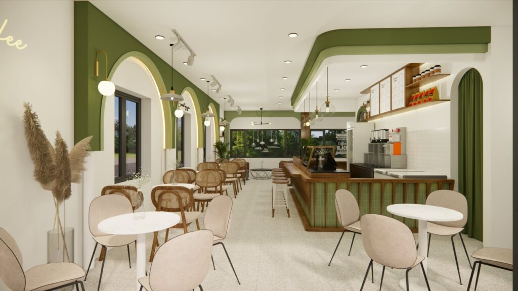 Đào tạo pha chế HM thiết kế thi công - setup quán cà phê tại Hải Phòng, hỗ trợ decor trang trí nội thất hiện đại