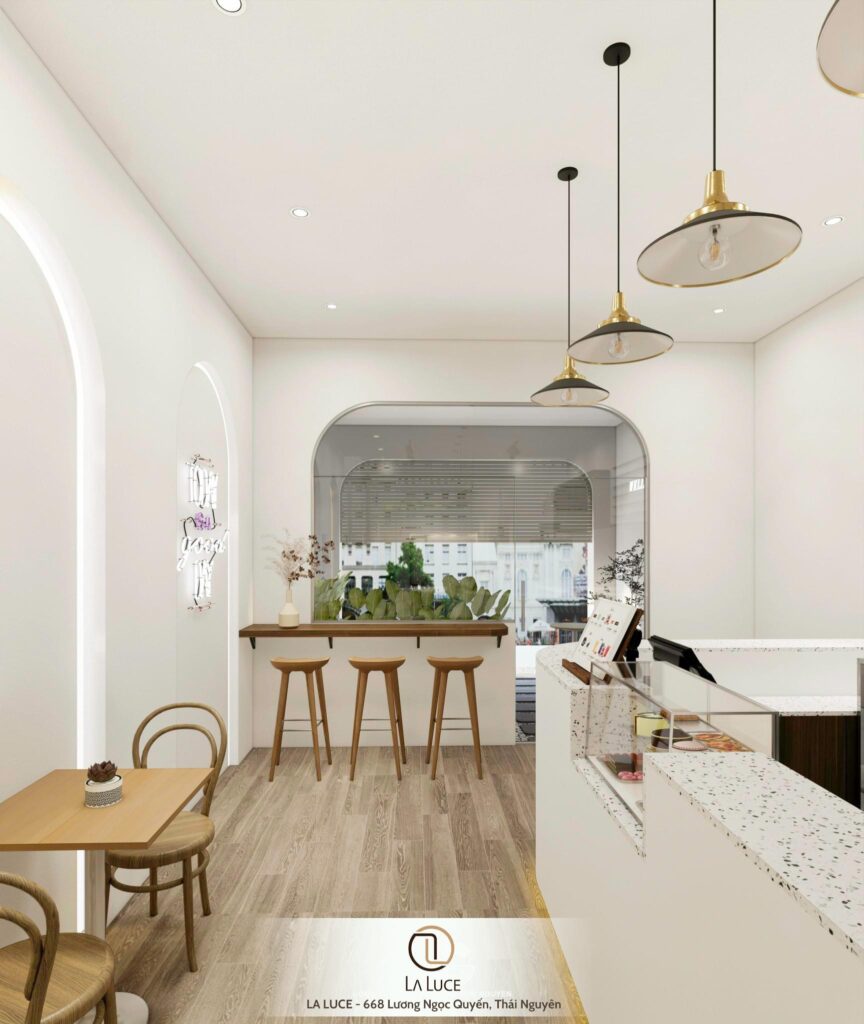 Laluce-Thiết kế thi công setup mở quán hỗ trợ decor trang trí quán bởi đào tạo pha chế HM