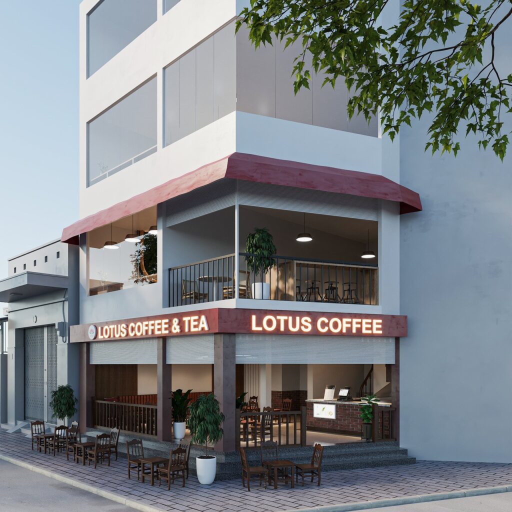 Đào tạo pha chế HM thiết kế thi công setup quán cà phê lotus