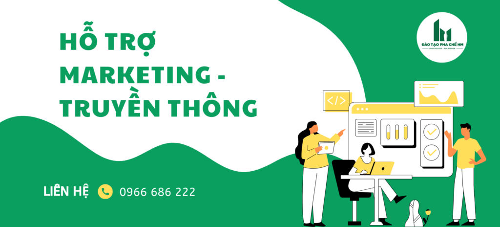 Đào tạo pha chế HM hỗ trợ truyền thông Marketing cho quán trà sữa, cà phê mới mở