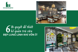 6 Bí quyết để thiết kế quán trà sữa đẹp lung linh khi vốn ít