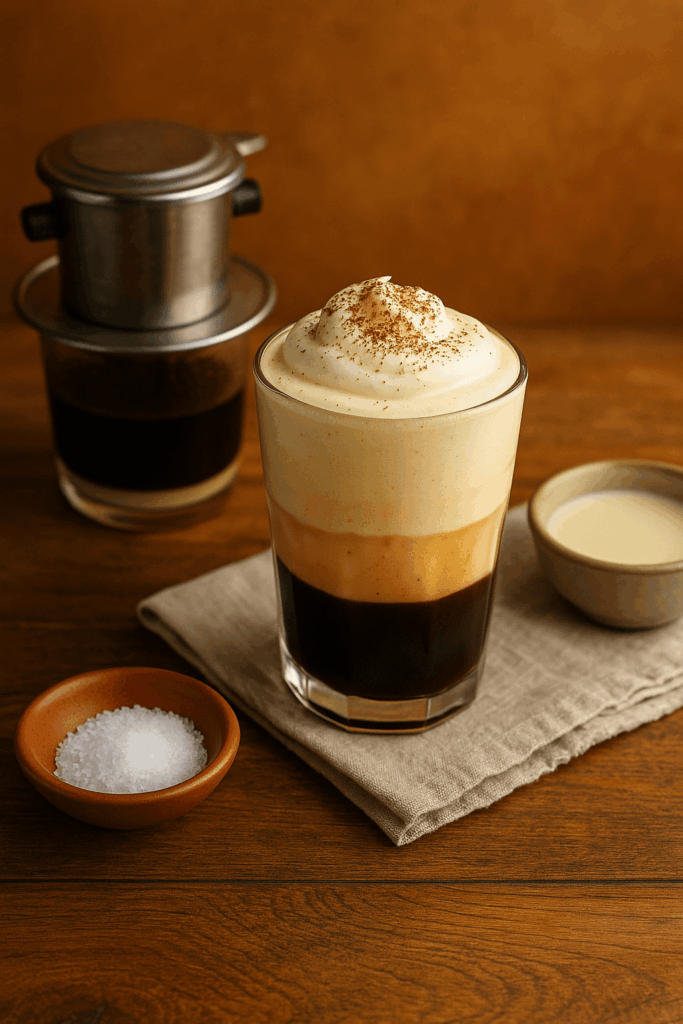 Cafe muối – Hương vị gây nghiện mới lạ từ xứ Huế Cafe muối – Hương vị gây nghiện mới lạ từ xứ Huế