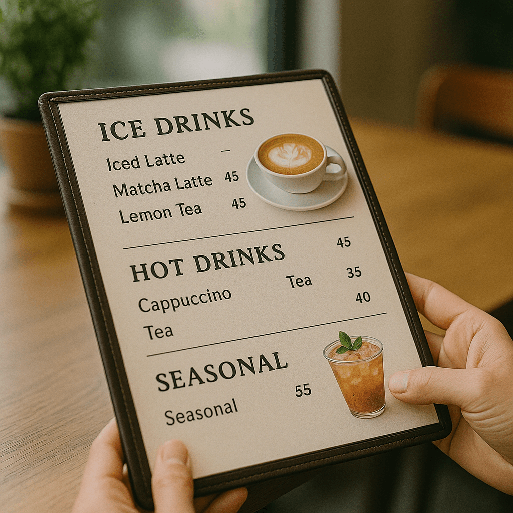 Cách thiết kế menu quán đồ uống chuyên nghiệp Cách thiết kế menu quán đồ uống chuyên nghiệp