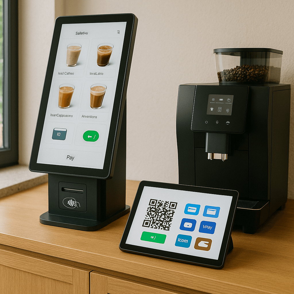 Các công nghệ hỗ trợ quán cafe không nhân viên Các công nghệ hỗ trợ quán cafe không nhân viên