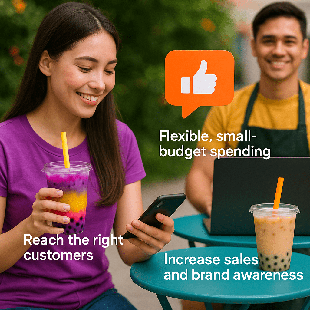 Quảng cáo Facebook cho quán trà sữa Quảng cáo Facebook cho quán trà sữa