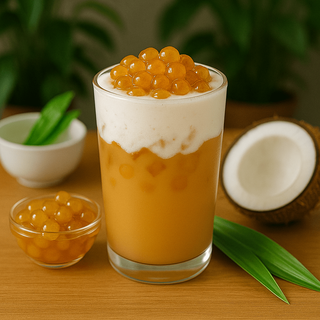 Công thức topping trân châu hoàng kim cốt dừa Công thức topping trân châu hoàng kim cốt dừa