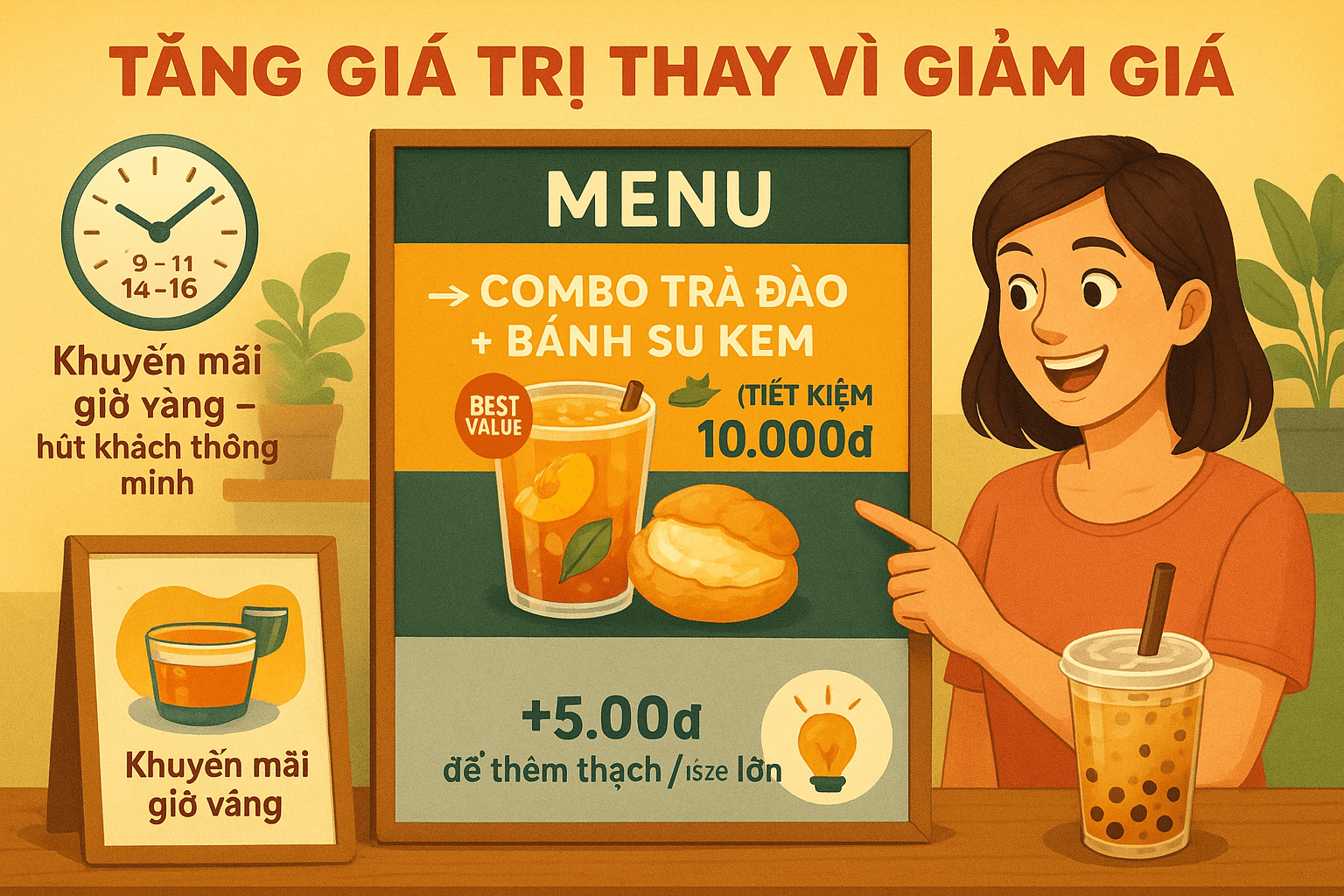 Tạo combo giá trị thay vì giảm giá trực tiếp Tạo combo giá trị thay vì giảm giá trực tiếp