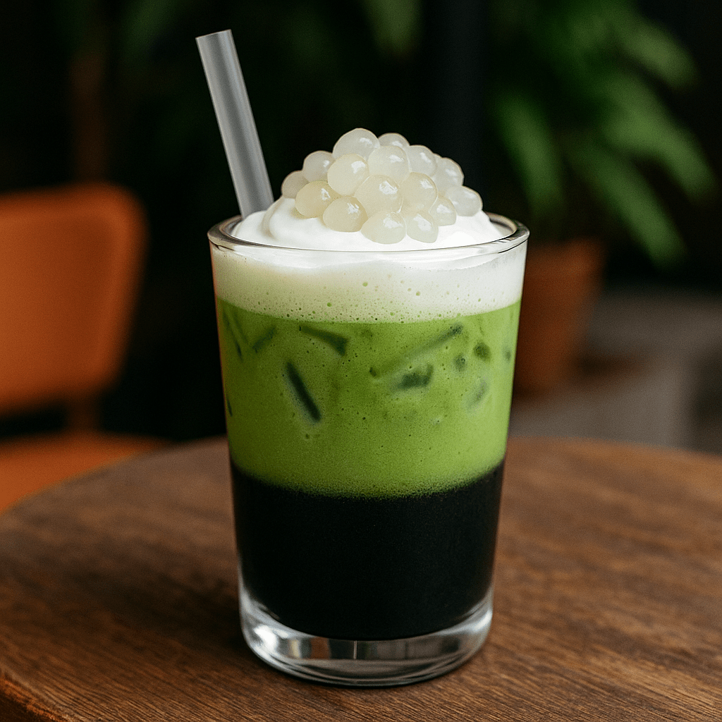 Trà sữa matcha than tre – Bùng nổ thị giác Trà sữa matcha than tre – Bùng nổ thị giác