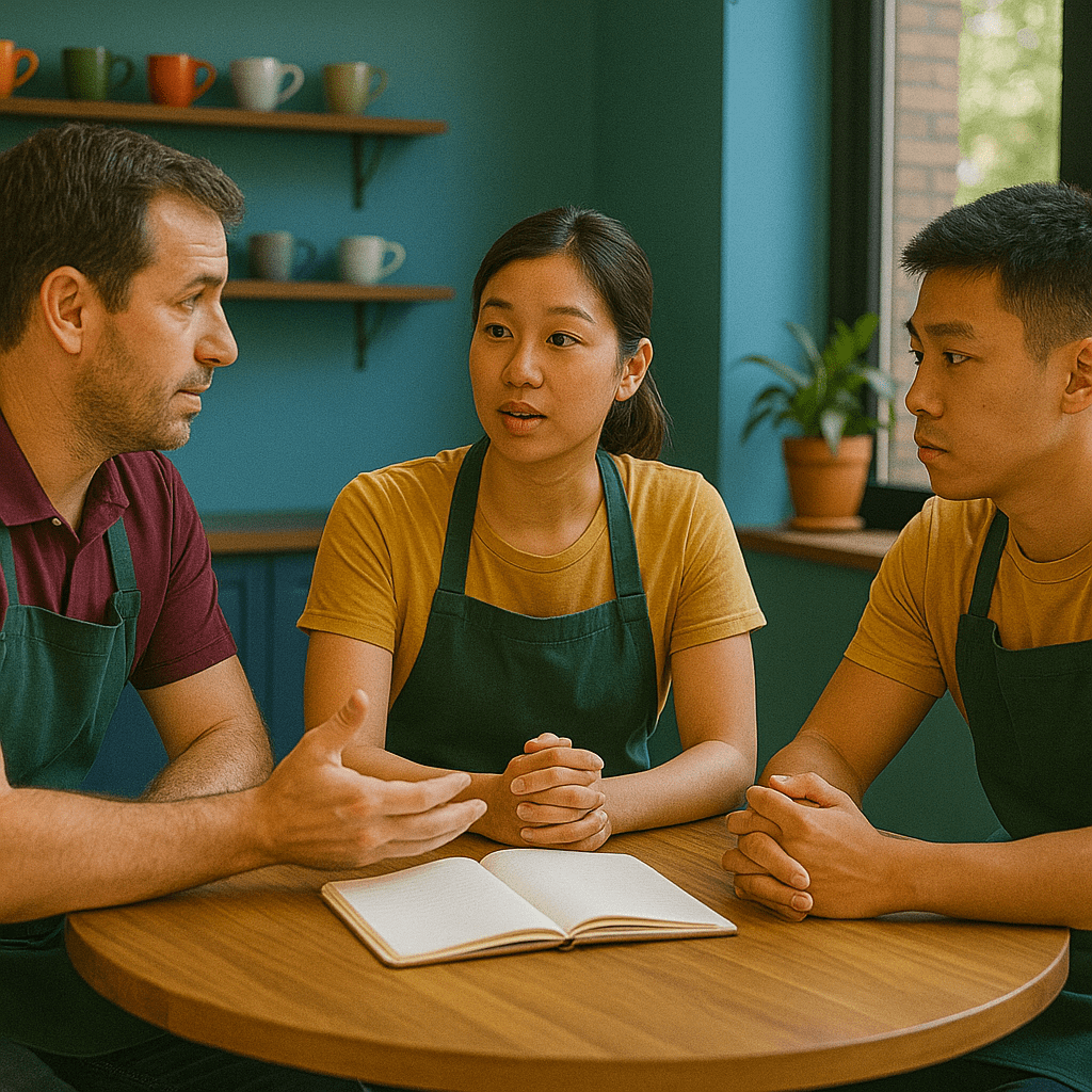 Giao tiếp cởi mở và lắng nghe nhân viên Giao tiếp cởi mở và lắng nghe nhân viên