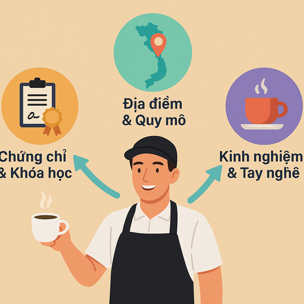 Những yếu tố ảnh hưởng đến mức lương nhân viên pha chế Những yếu tố ảnh hưởng đến mức lương nhân viên pha chế