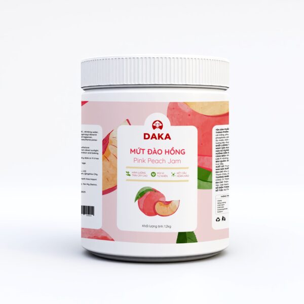 MỨT ĐÀO HỒNG DAKA HM - HƯƠNG VỊ TỰ NHIÊN, THỊT QUẢ NHIỀU