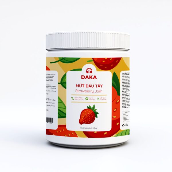 MỨT DÂU TÂY DAKA -  BÍ QUYẾT TẠO NÊN LY ĐỒ UỐNG CHUẨN VỊ